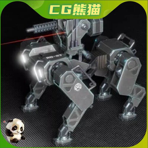 UE4虚幻5 Combat Robot Dog 未来科幻武装战斗机械狗角色