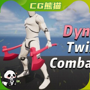 UE5.1-5.7 Dynamic TwinAxe Combat Animations 动态双斧战斗动画