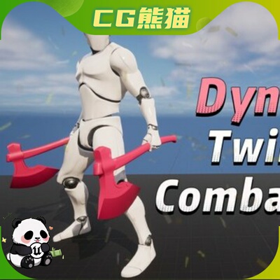 UE5.1-5.7 Dynamic TwinAxe Combat Animations 动态双斧战斗动画