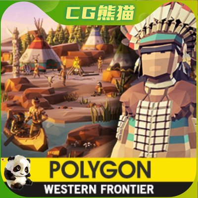 UE4虚幻5 POLYGON - Western Frontier Pack卡通多边形边境场景