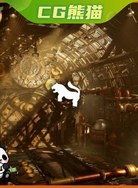 UE5虚幻5 Steampunk Clock Factory 蒸汽朋克钟表工厂