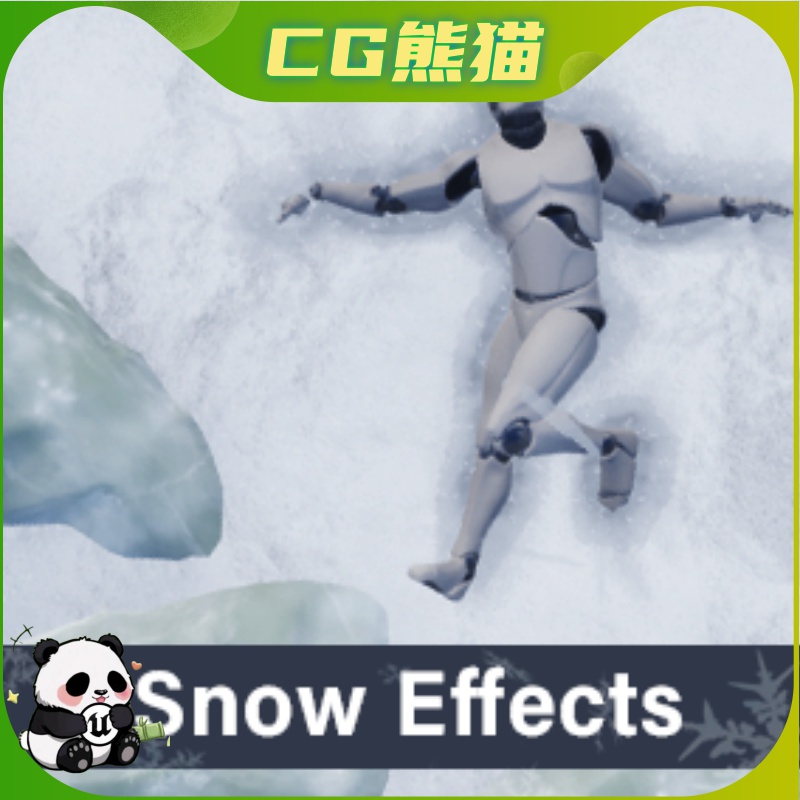 UE4虚幻5 Snow Effects 冰雪特效降雪景雪地冰块冰柱冰锥特效