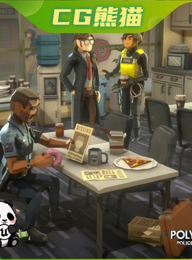 UE4虚幻5 Police Station Pack - Synty POLYGON 低多边形警察局