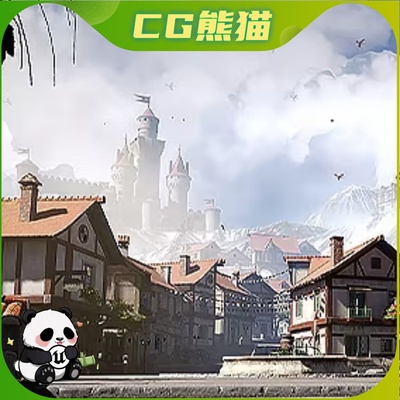 UE5虚幻5 Modular Medieval Town Medieval Town 模块中世纪小镇