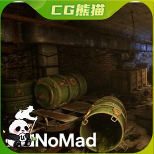 UE5虚幻5.5-5.7 Abandoned Industrial Tunnel 废弃工业隧道环境