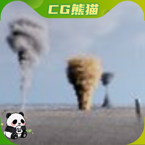 UE5虚幻5.3-5.7 Tornado Niagara Fluids 奶瓜龙卷风特效乐器咨询