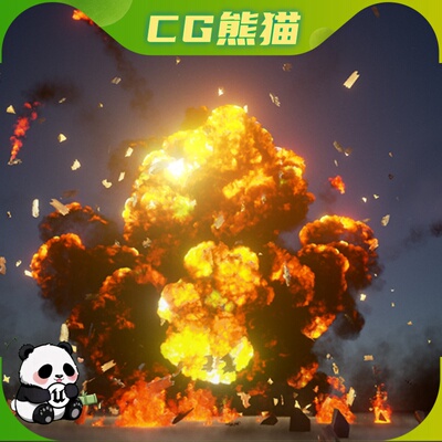 UE4虚幻5 The Explosions Mega Pack 核爆爆炸特效粒子