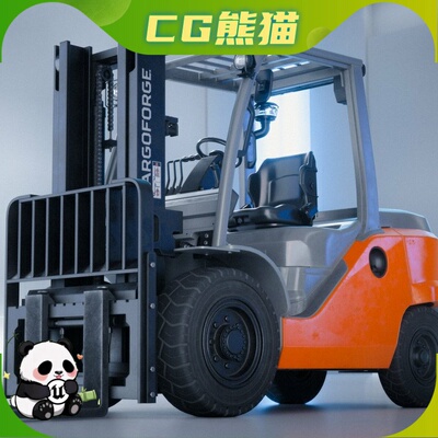 UE5 Physics-Based Forklift Industrial Vehicle 物理模拟叉车
