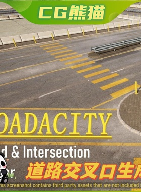 UE5虚幻5 Roadacity, Road & Intersection Maker 道路路口生成