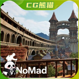 UE5虚幻5.1-5.7 Lakeside Village Environment 湖滨村环境场景