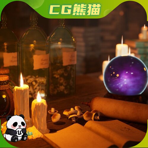 UE5虚幻5 Alchemist Wizard Props 炼金术士巫师道具