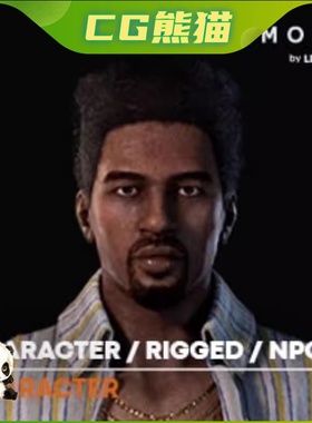UE4虚幻5 Character / Rigged / NPC 可自定义男性角色模型