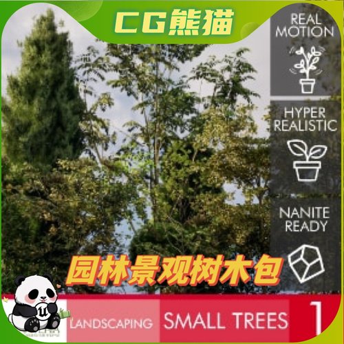 UE5虚幻5 Landscaping Small Trees 1 园林景观树木包