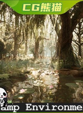 UE4虚幻5 Swamp Environment / 42 Assets 沼泽环境42个资产