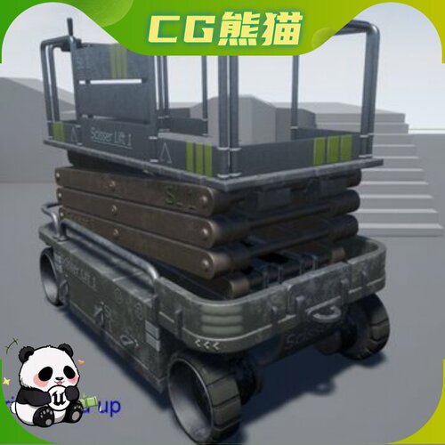 UE4虚幻5 Scissor Lift 可驾驶剪叉式升降机模型 乐器咨询