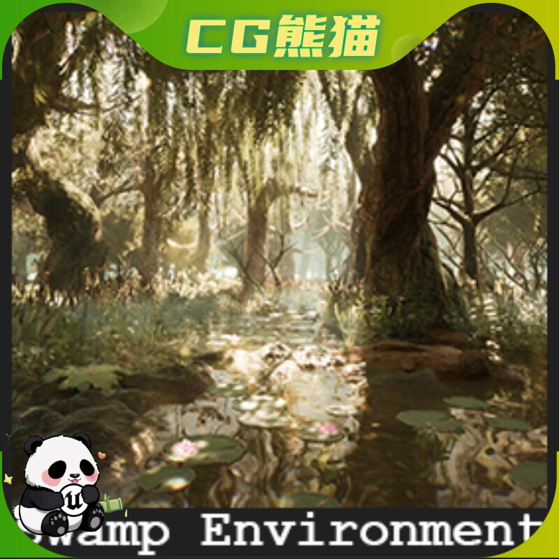 UE4虚幻5 Swamp Environment / 42 Assets 沼泽环境42个资产