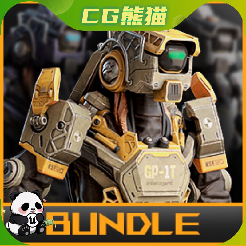 UE4虚幻5 Droids Bundle 高质量的逼真低多边形3D模型机器人Unity