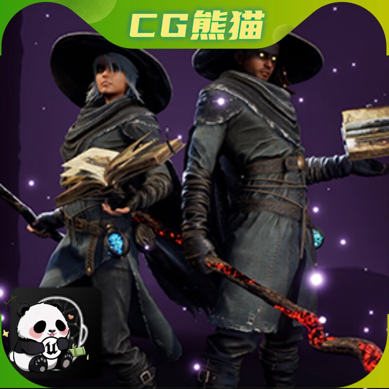 UE4虚幻5 G2 Mage 游戏男性女性法师角色