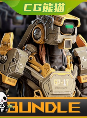 UE4虚幻5 Droids Bundle 高质量的逼真低多边形3D模型机器人Unity