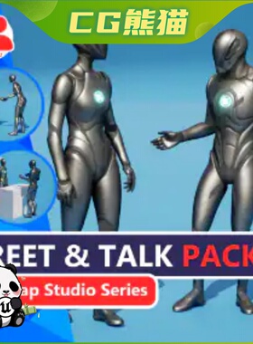 UE5虚幻5 MC Greet Talk Animation Pack 高质量问候交谈互动动画