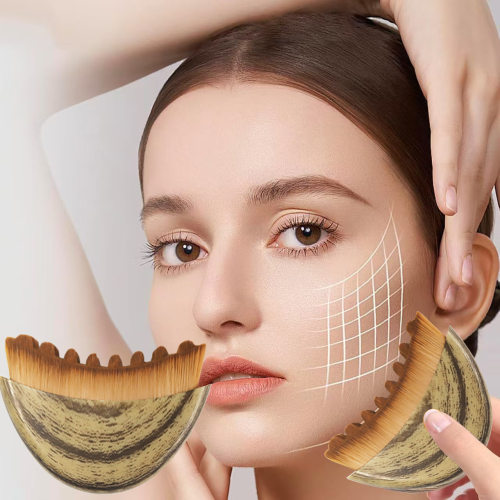淋巴刷轮廓刷月牙刷面部按摩护理刷Lymphatic Contour Face Brush
