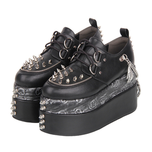 2025Lolita 饰松糕鞋 PUNK朋克鞋 厚底装 C299 尖头高跟 普普家