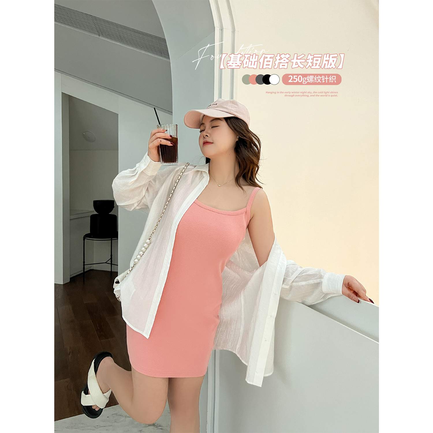 DM100大码女装新款显瘦连衣裙