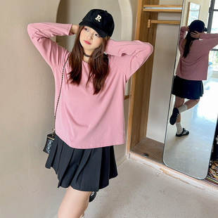 百分百女装 大码 秋季 微胖mm露背镂空罩衫 针织T恤 长袖 清仓福利