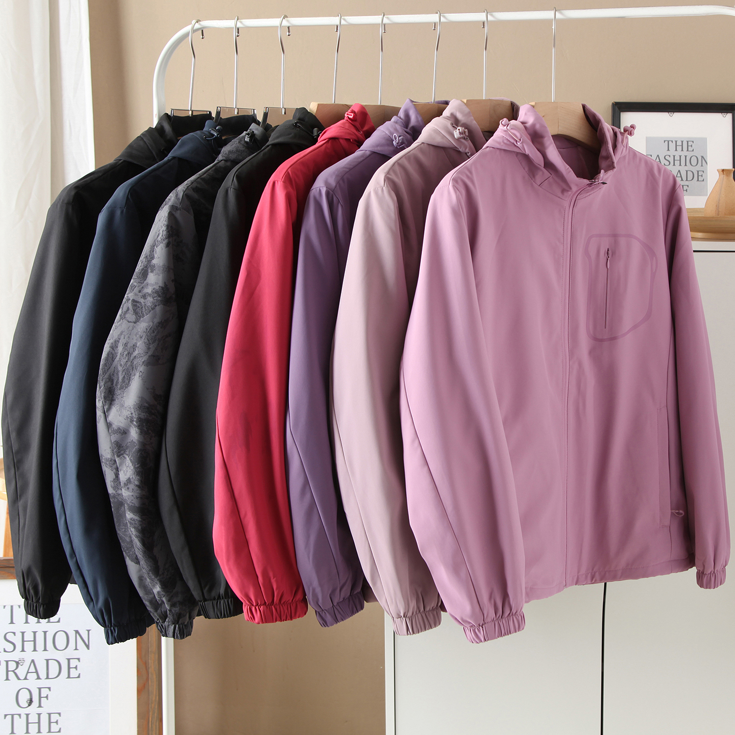 户外软壳衣防风防水冲锋夹克外套