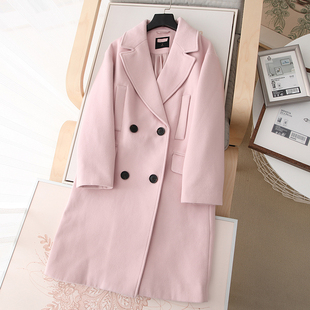 领中长毛呢大衣 捡漏 女士西装 质感炒鸡好 外套呢子大衣 商场撤柜
