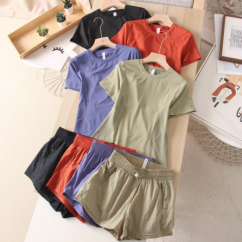 网孔透气速干跑步运动套装