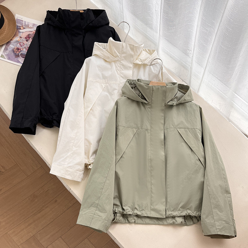 高品质2026春季女装防风立领茄克百搭短外套短夹克防泼水,女装/女士精品,短外套,淘宝优惠券,粉丝福利购,淘宝优惠卷