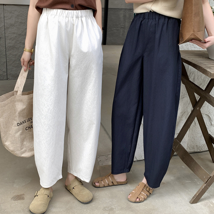 高腰宽松阔腿裤哈伦裤显瘦香蕉裤
