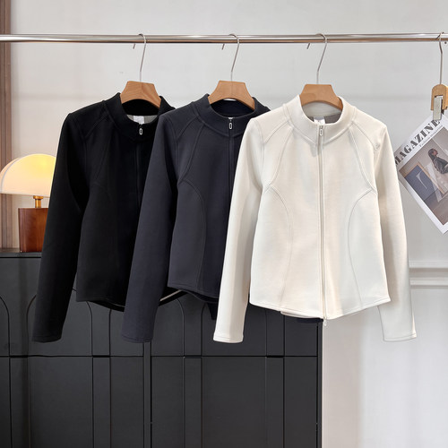 小蛮腰石墨烯保暖双拉链短外套