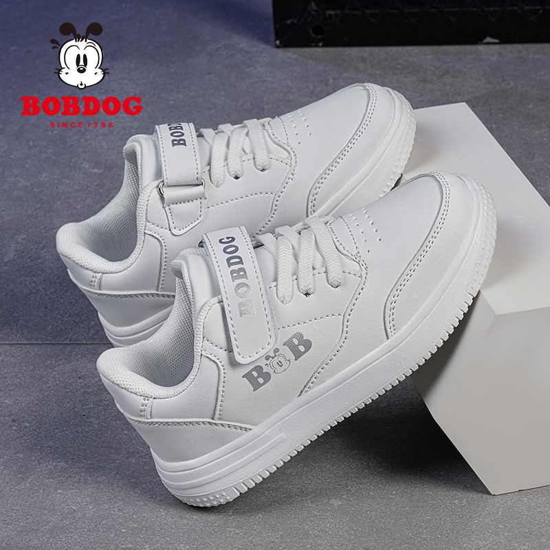 巴布豆儿童小白鞋男童运动鞋女童