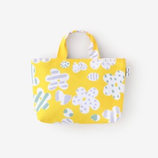 现货包邮日系数字简约百搭帆布手提包学生上班族饭盒便当手