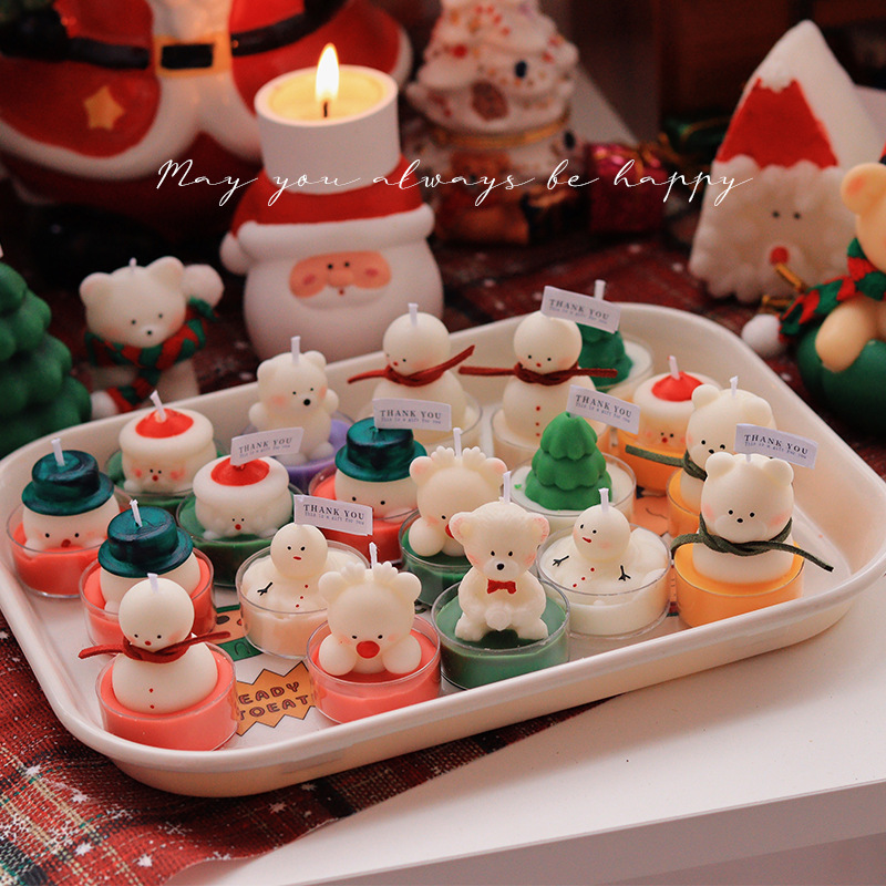 圣诞节小茶蜡限定版香薰蜡烛送闺蜜礼盒装伴手礼生日礼物女生