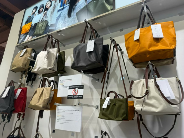 现货日本带回全新Anello离家出走帆布包黑色大号手提包单肩包