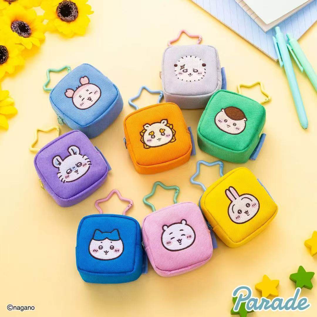 现货日系吉伊卡哇方形零钱包卡通小八乌萨奇刺绣耳机包星星扣可挂,收纳整理,吸尘器收纳架/盒/袋,淘宝优惠券,粉丝福利购,淘宝优惠卷