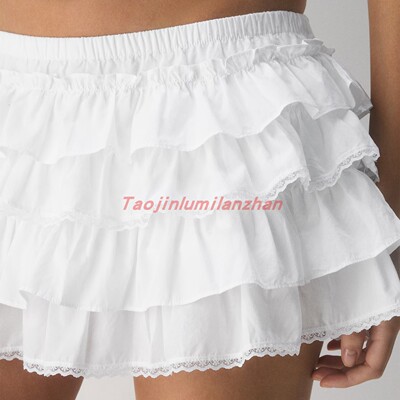 ATZ松紧腰蛋糕裙半身裙迷你裙Theo Poplin Skort 123948