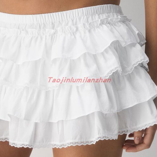 ATZ松紧腰蛋糕裙半身裙迷你裙Theo Poplin Skort 123948