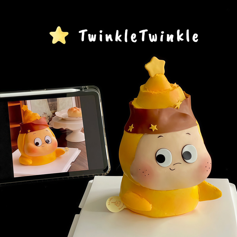 Twinkletwinkle星星人蛋糕泡泡玛特儿童生女生日蛋糕深圳同城配送