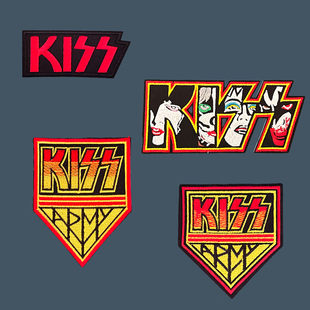 背胶 美国摇滚乐队刺绣布贴 风格 重金属 华丽金属 衣服补丁贴