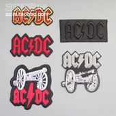 背胶 摇滚乐队布贴ACDC摇滚乐队刺绣布贴 衣服补贴补丁贴
