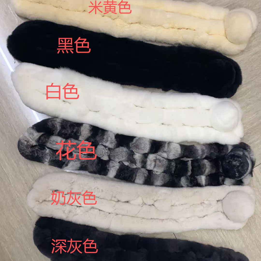 【然然专享】奥派妮秋冬季围巾WJ5718【百百全真兔毛】完全不扎