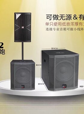 德国品牌中外合资KE12寸专业有源低音炮也可以做无源低音炮
