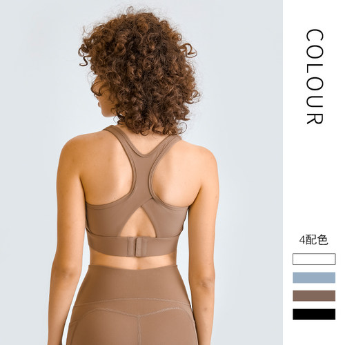 搭扣高强度镂空美背运动内衣