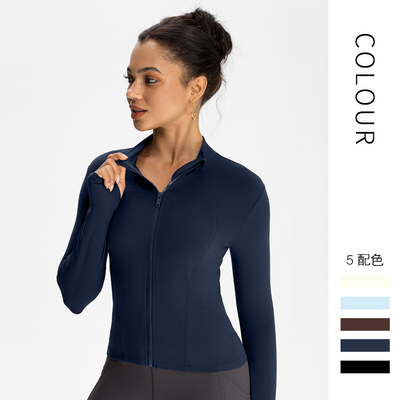 define修身显瘦立领瑜伽外套女