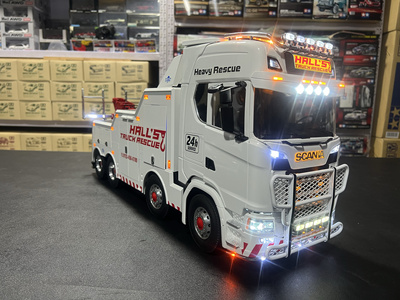 TAMIYA田宫斯堪尼亚1/14 FH16 750 8X4重型清障车卡车拖车沃尔沃