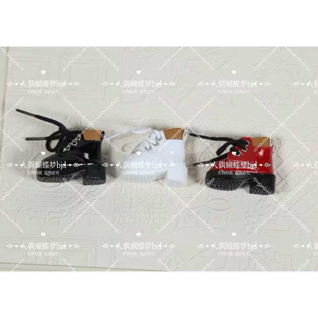 BJD娃娃鞋子漆面亮皮休闲鞋图片